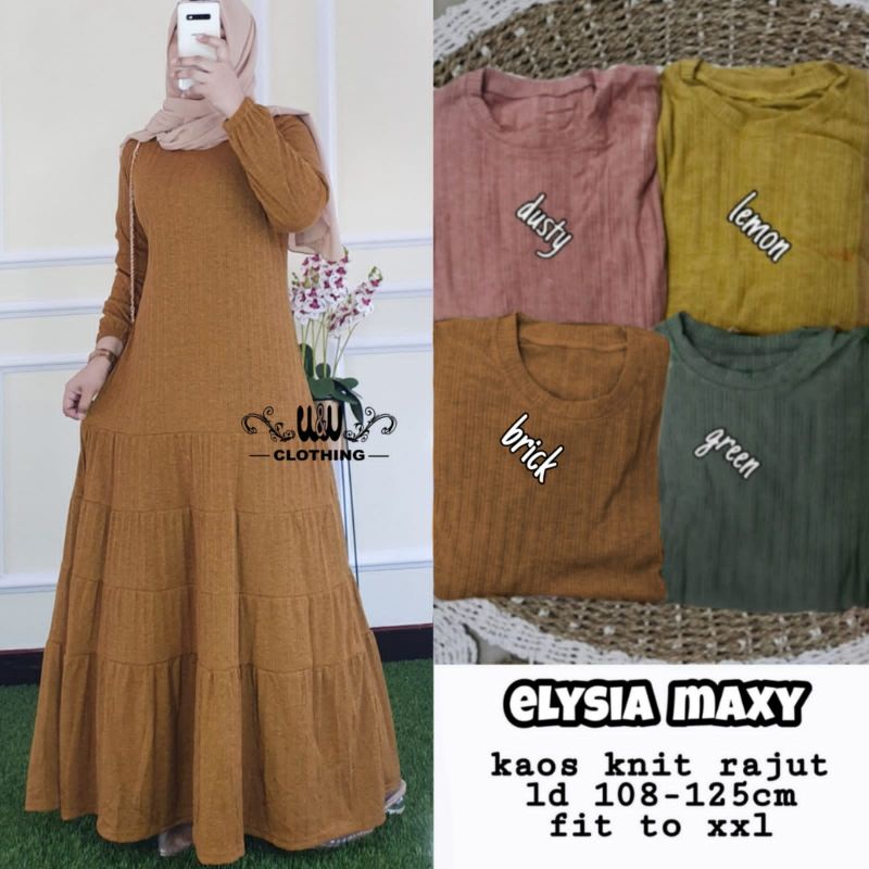 elysia maxy by w&w /Fashion wanita /baju lebaran 2022