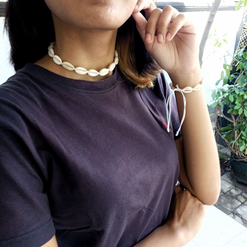 Set Gelang Kerang Tali Shambala / Gelang Kerang Bali / Gelang Kaki / Kalung Choker Kerang / Gelang Wanita Murah / Gelang Etnik Khas Bali / Oleh Oleh Bali Murah / Alsesoris Kerang / Gelang Kaki Vintage / Choker Wanita Murah / Craftdewata