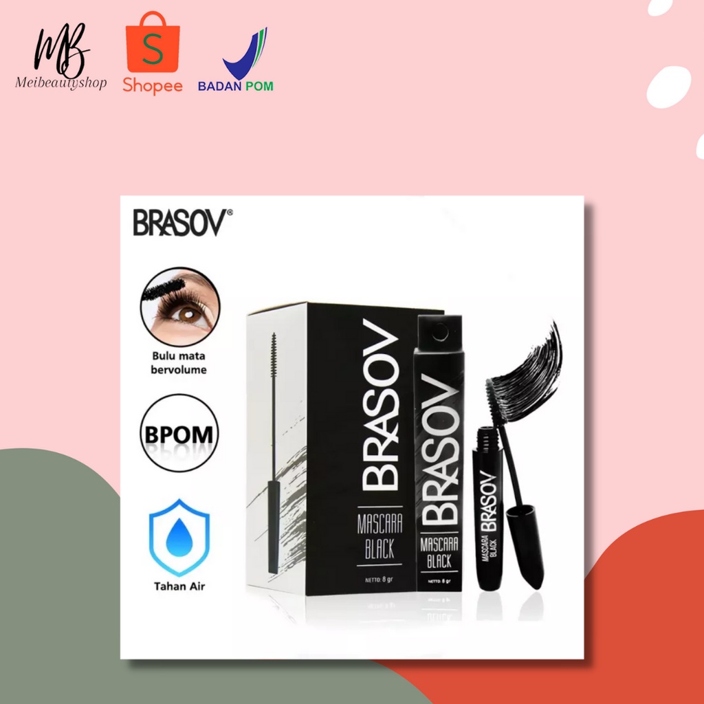 BRASOV (✔️BPOM) Mascara Black 8g | maskara hitam