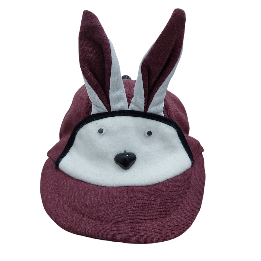 Topi Anak Karakter Kelinci Laki Perempuan Usia 1-3 Tahun Bahan Kaos Fleece Imut Lucu Kualitas Premium