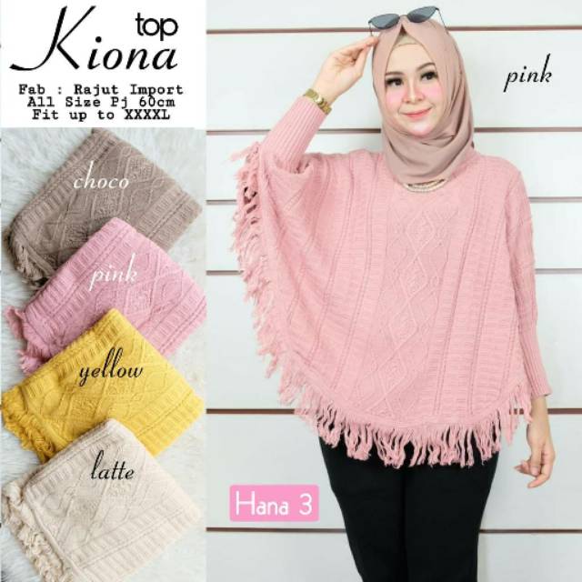 KIANA TOP / ATASAN RAJUT / RAJUT IMPOR