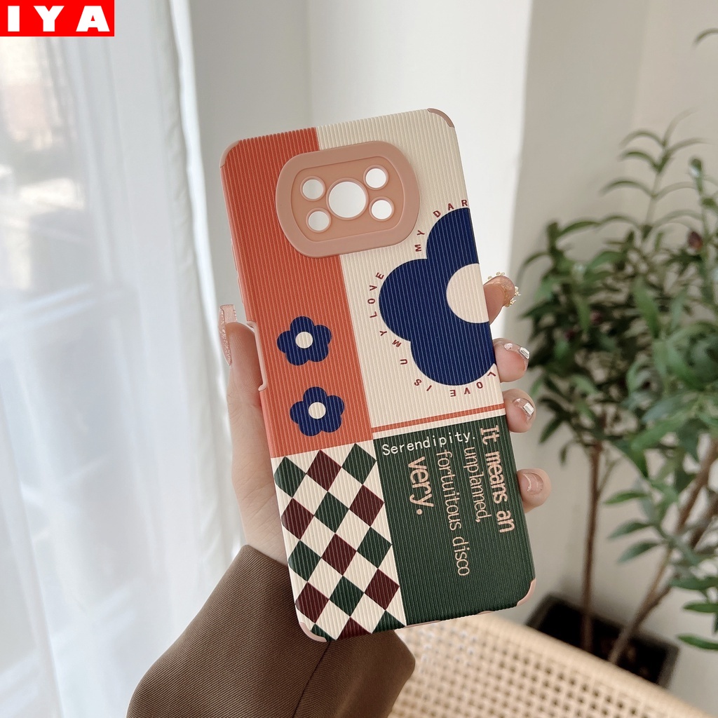 Case Desain Jahitan Bunga Untuk Redmi 10 Note11 11S 11Pro 8Pro Note10 Pro Note10S Xiaomi POCO X3 NFC X3Pro X3GT M3 M4 9T 9C 9Pro