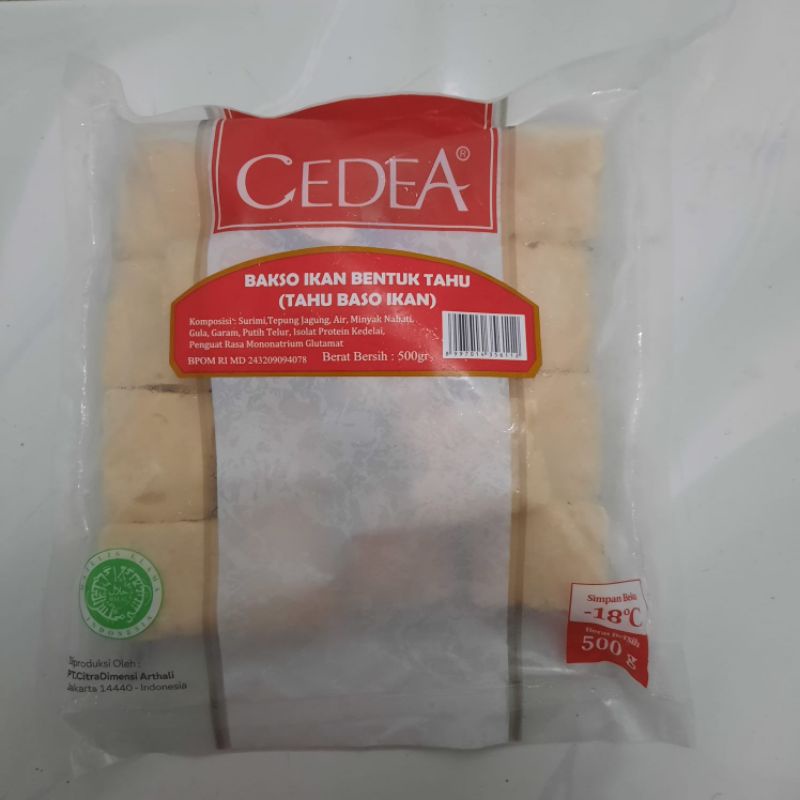 

Cedea Tahu Bakso Ikan 500gr