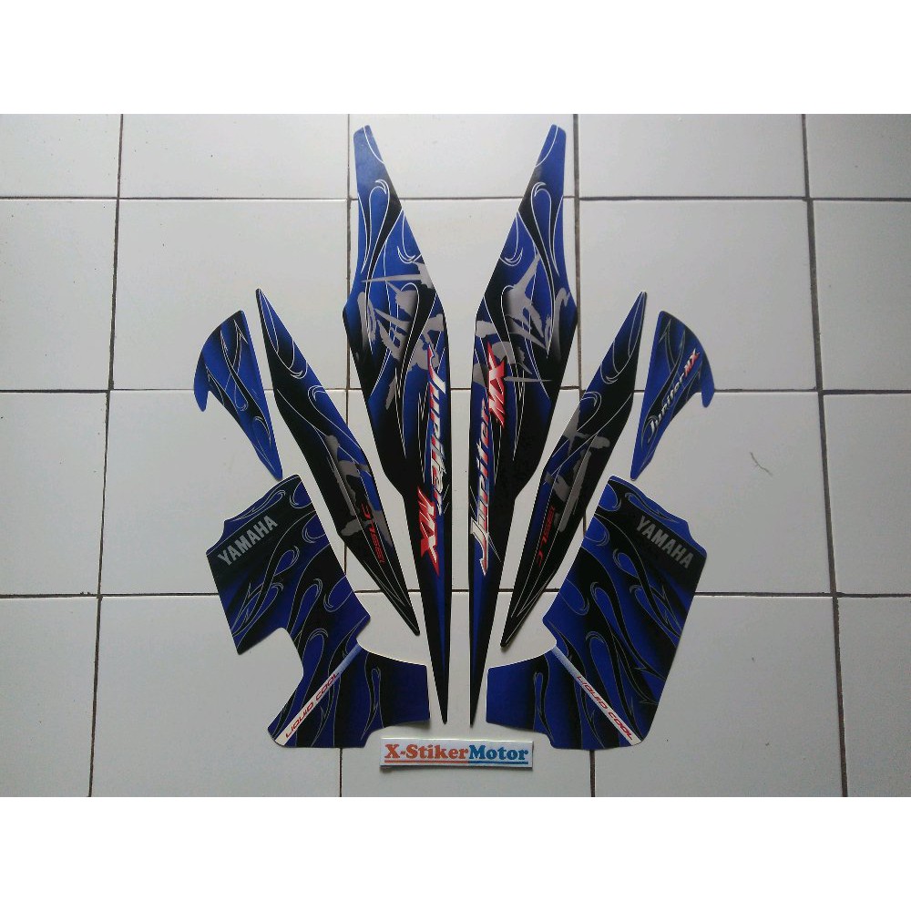 Variasi Stiker Striping Motor Jupiter Mx 135 Lc 2008 Biru Shopee Indonesia