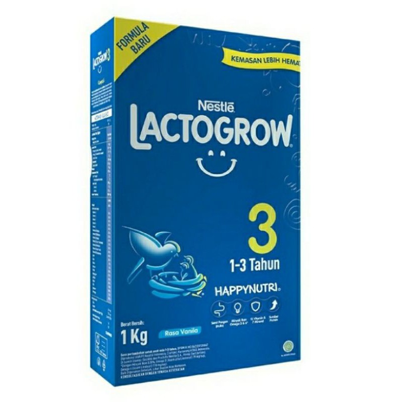 Lactogrow 3 Madu / Vanila 1000Gr | D'Lubna Baby
