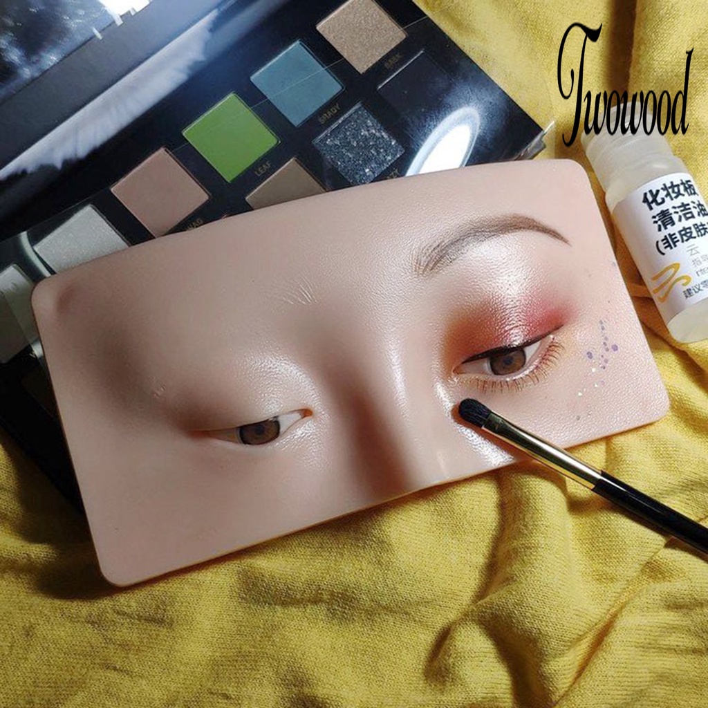 Twowood Pad Papan Display Efek Wajah Manusia Anti Air Reusable Untuk Latihan Makeup Wanita