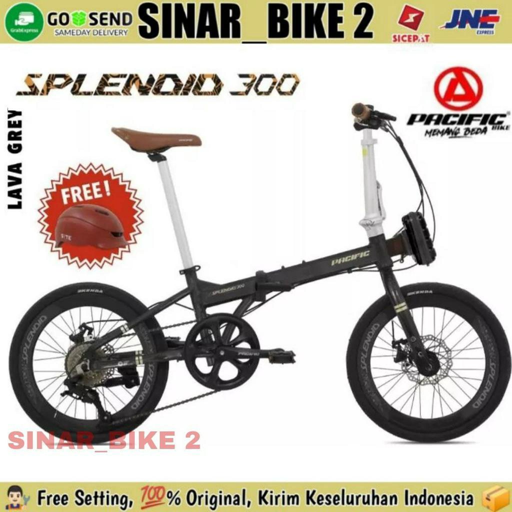 Sepeda Lipat 20 Inch EXOTIC EXPLORE 150 Alloy 9 Speed Rem Cakram &amp; 20 Inch PACIFIC SPLENDID 300 Alloy 8 Speed Rem