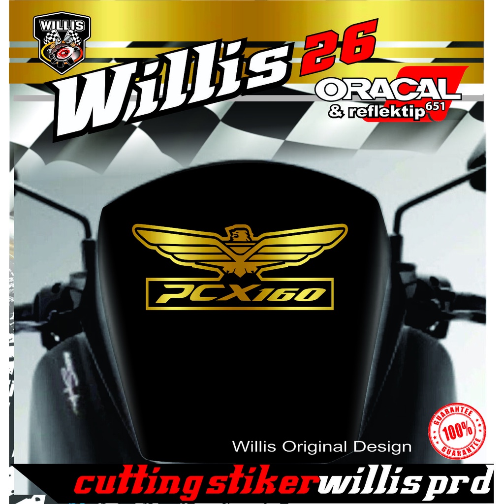 Promo Stiker Visor Windshield Motor PCX 160