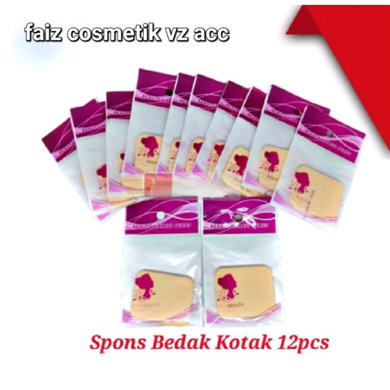 Spons Bedak 1piz Young Beauty Kemasan Plastik