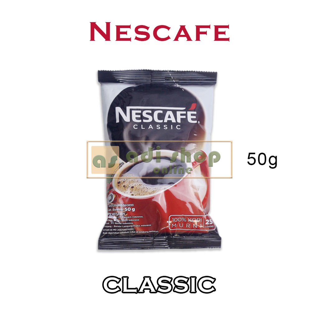 NESCAFE CLASSIC 50g | KOPI NESCAFE CLASSIC