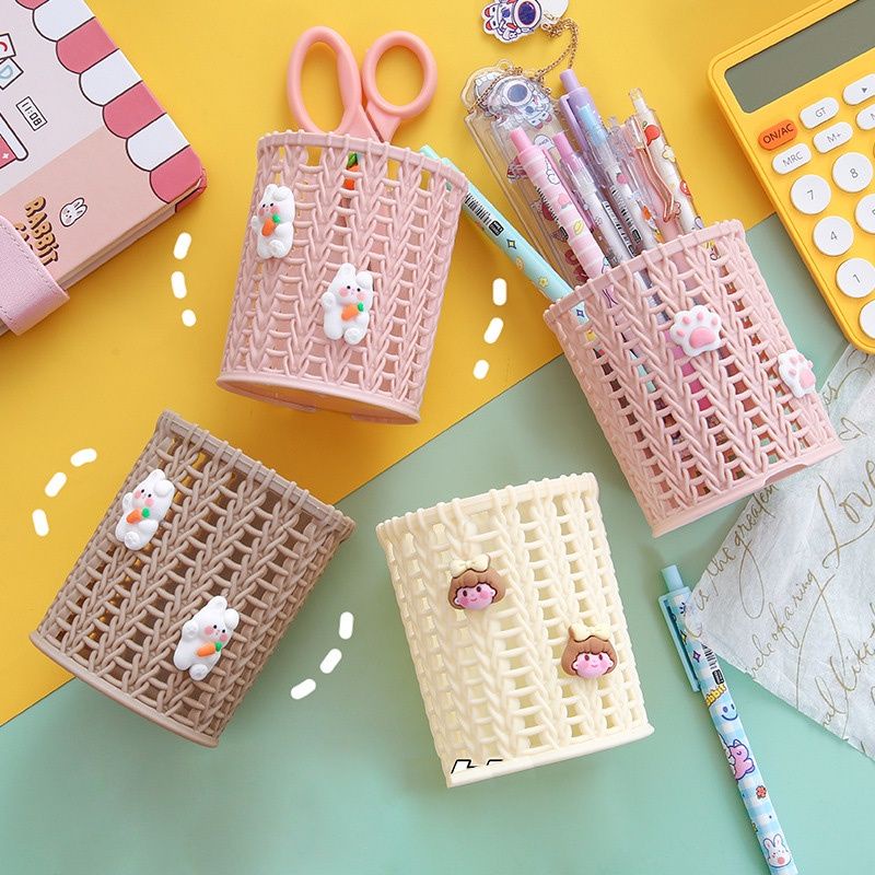 Keranjang ATK tempat bulpen kotak tempat bulpen organizer stationary tempat menyimpan alat tulis