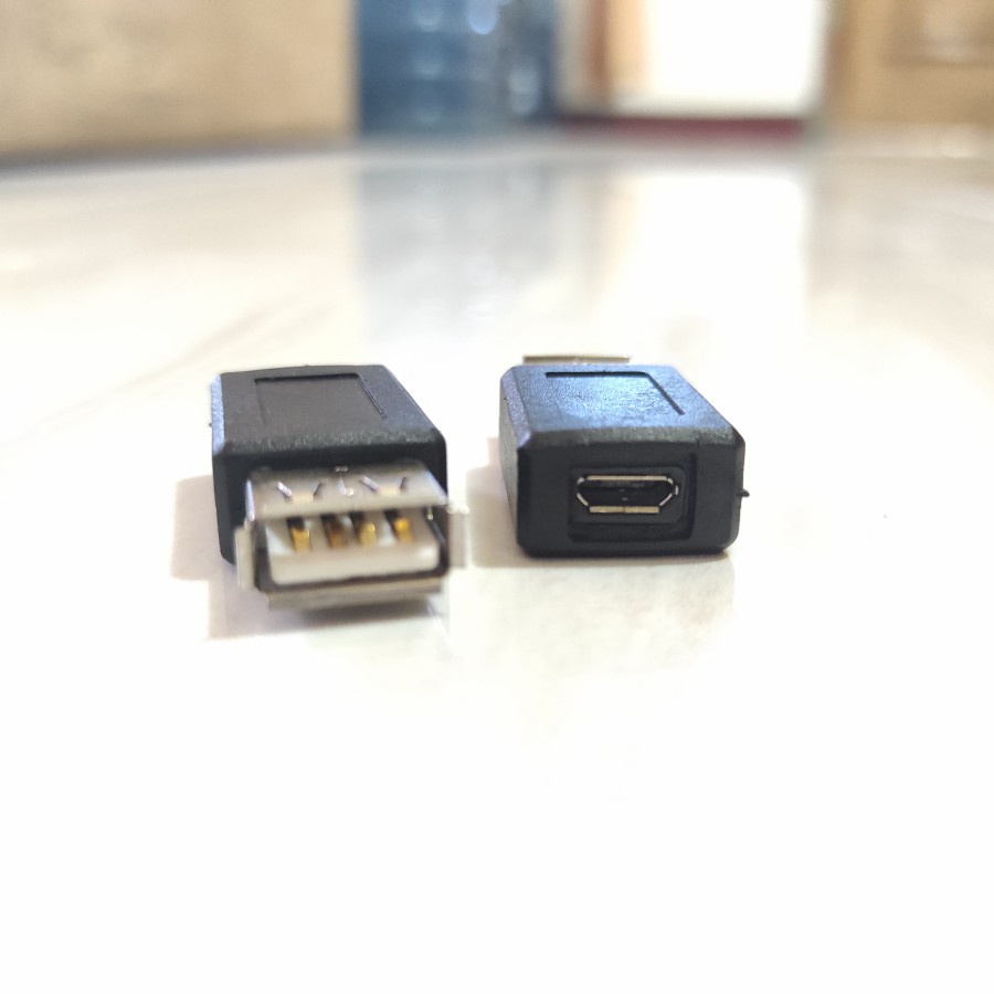 Micro USB Female to USB A Female Converter Adapter