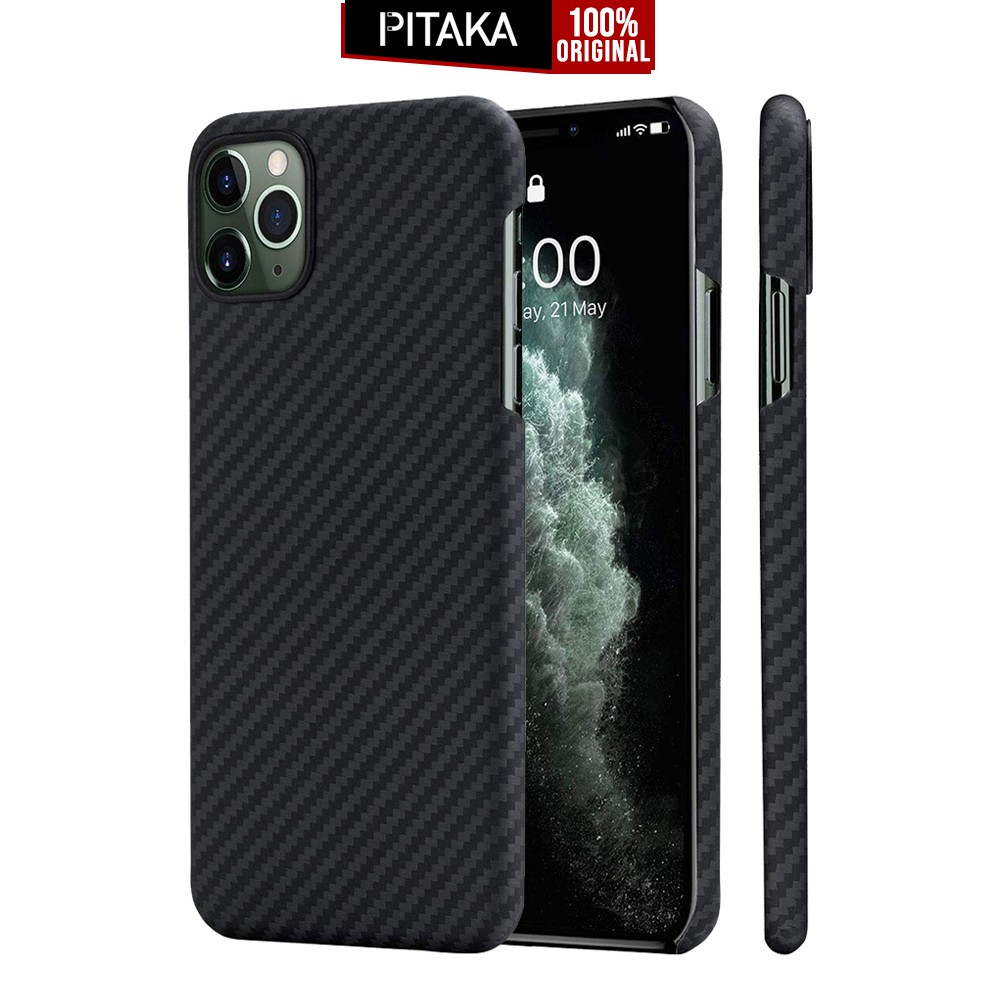 

Case iPhone 11 Pro Max / 11 Pro / 11 / XS Max / XS / XR Pitaka MagEz Real Carbon Slim Casing