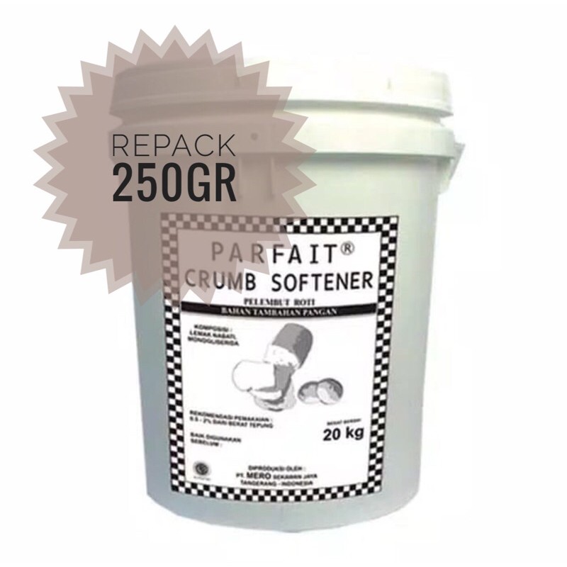 Parfait Crumb Softener Repack 250 Gram Pelembut Roti Donat