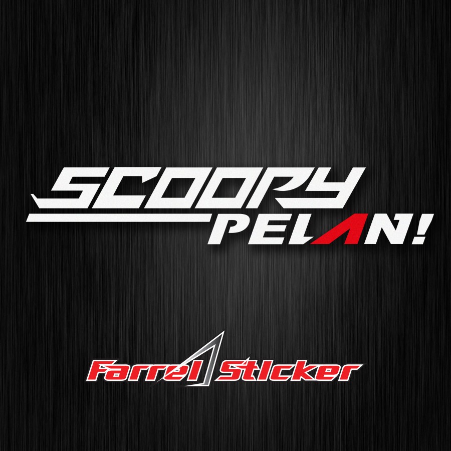 Stiker cutting sticker SCOOPY PELAN!