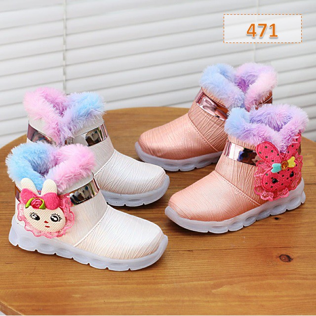 Sale Sepatu Boots Anak Cewek Winter Girls Fashion Korea - 471