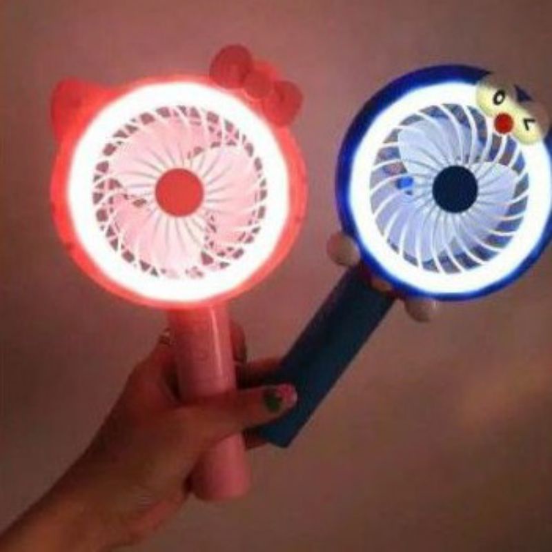 Kipas genggam karakter Vanstar Kipas Angin Portable Kipas mini Vanstar Mini fan LED karakter Vanstar