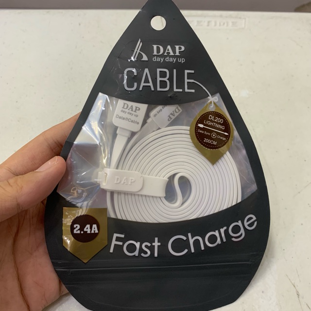 KABEL DATA LIGHTNING  DAP DL200 FAST CHARGING 2.4A