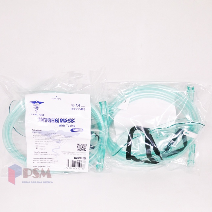 Maxiflow Masker O2 Oksigen Dewasa Besmed / Sungkup Oxygen Onemed