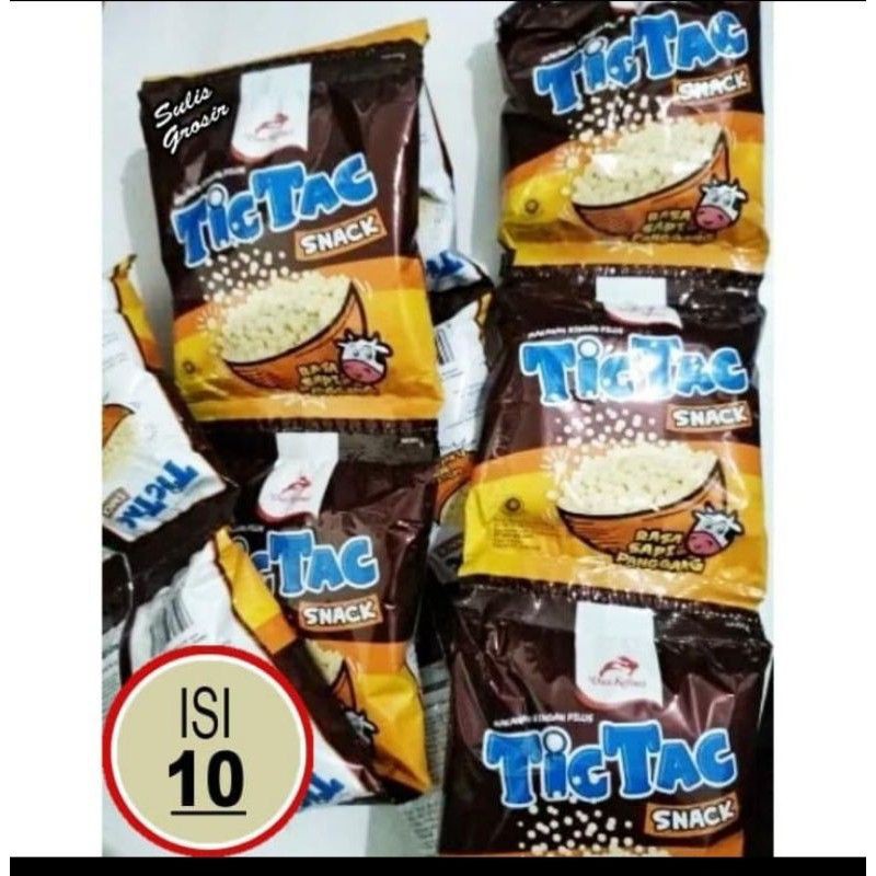 

TICTAC TIC TAC dua kelinci rasa sapi panggang/ isi 10 sachet
