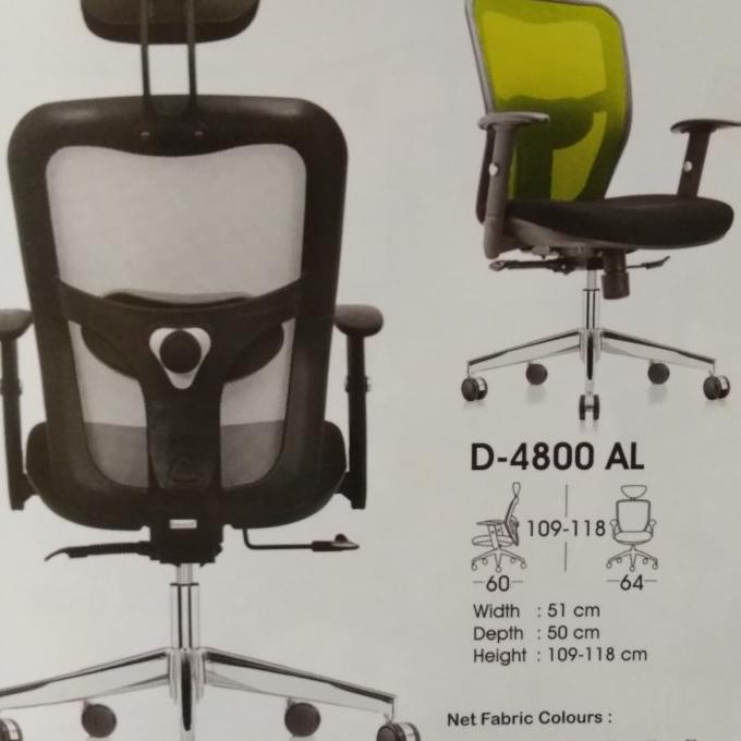 ada Kursi Kantor Indachi D 4800 Aluminium ready