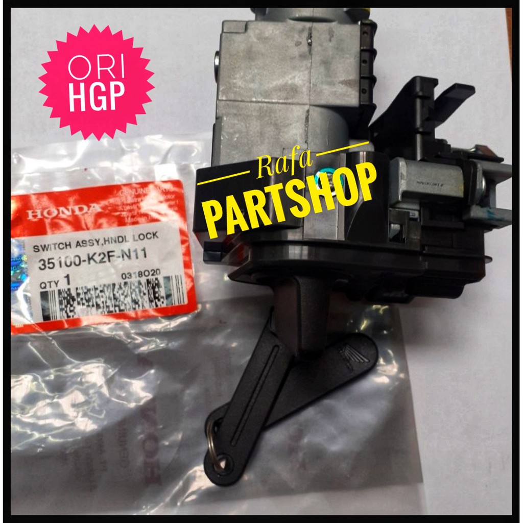 Knob Kunci Keyless Set Honda Scoopy 2021 Original 35100K2FN11 ORI AHM