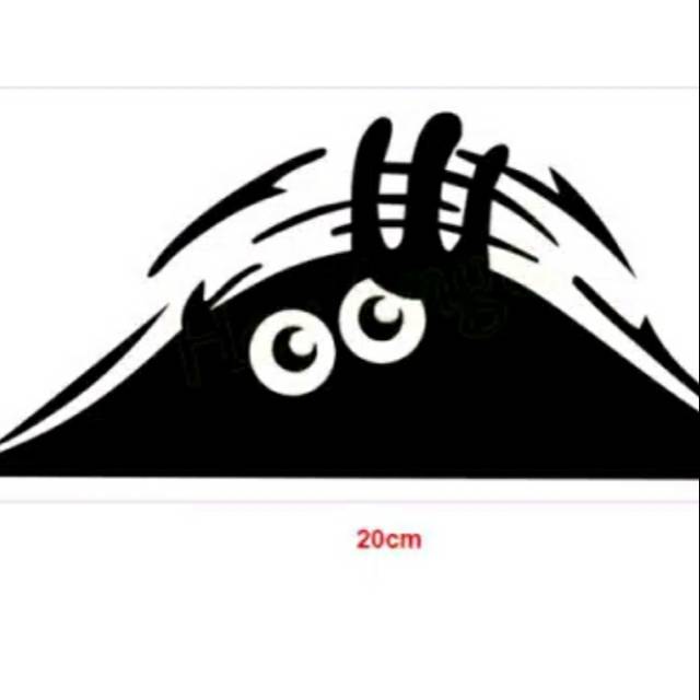 

Stiker lucu mengintip