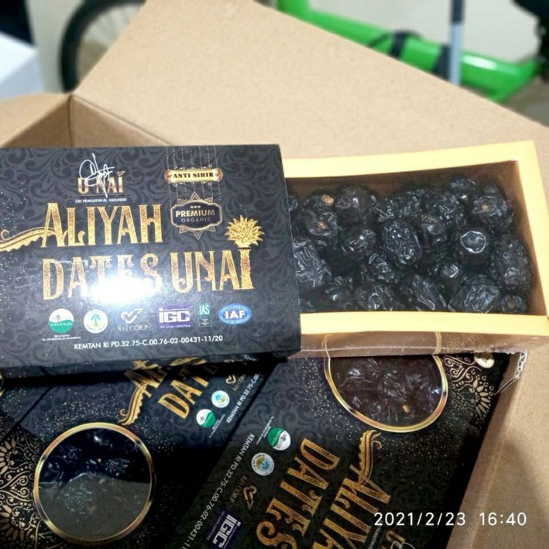 

Kurma Ajwa Aliyah UNAI Organik Premium 500gr