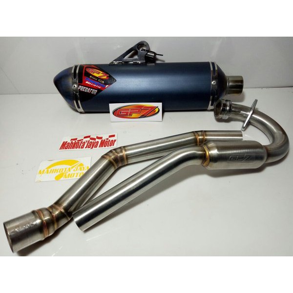 Knalpot CRF 150 Gp7 Type Predator Ballistic Standar Kompetisi.Di Jamin Original Gp7 Ada Cap Gp7 Di