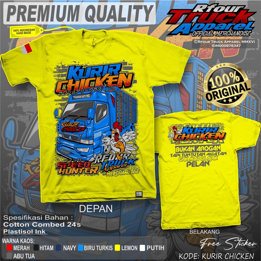 PROMO/OBRAL KILAT/KAOS TRUCK KURIR CHICKEN KAOS TRUK KURIR AYAM BROILER KAOS KAOS TRUK AYAM BALAP KAOS TRUCK CHICKEN RACE KAOS GAMBAR TRUCK CHICKEN KAOS TRUCK MBOIS KAOS TRUCK DEWASA KAOS DISTRO