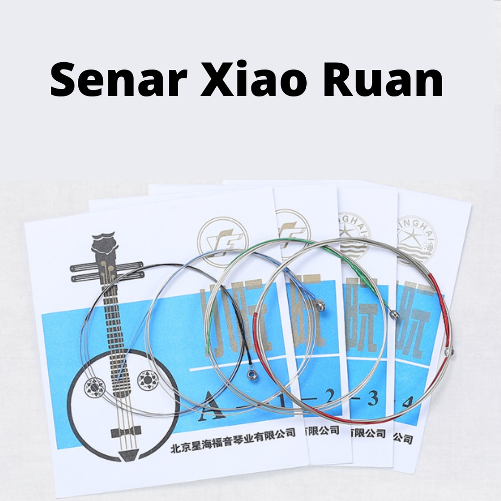 Senar Xiao Ruan 1 Set isi 4 A D G C Alat Musik Petik China XiaoRuan 小阮