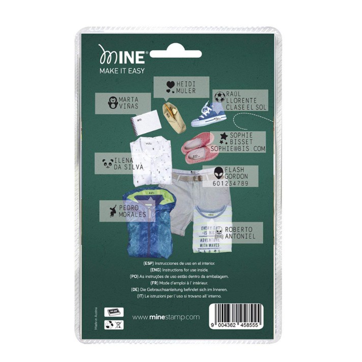 Mine Stamp - Textile Marker Compact (STAMPEL) pencetak label nama/ stample