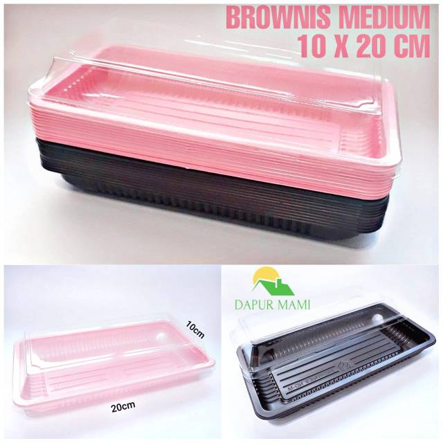 DAPURMAMI 10 BIJI Brownies mika brownis bronis medium cake bolu roti bekal kue tray