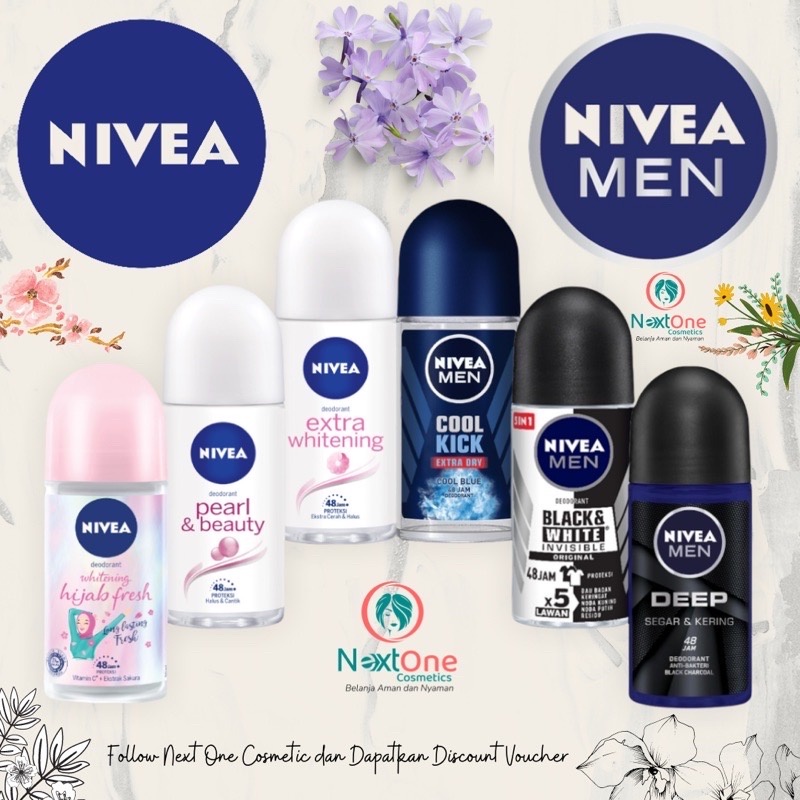 nivea roll on men/ nivea roll on women deodorant