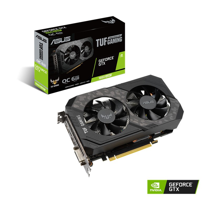 ASUS TUF GTX 1660 SUPER 6GB OC 1660S 6G GDDR6 2 FAN 192BIT VGA CARD NVIDIA