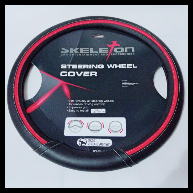 HOT DEAL COVER STIR - SARUNG STIR SKELETON RED - BLACK SERIES - DINASTI 