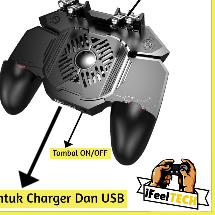 iFeelTech - Memo AK88 Gamepad Controller 6 Finger Six Finger L1 L2 R1 R2 For Smartphone Original ➧