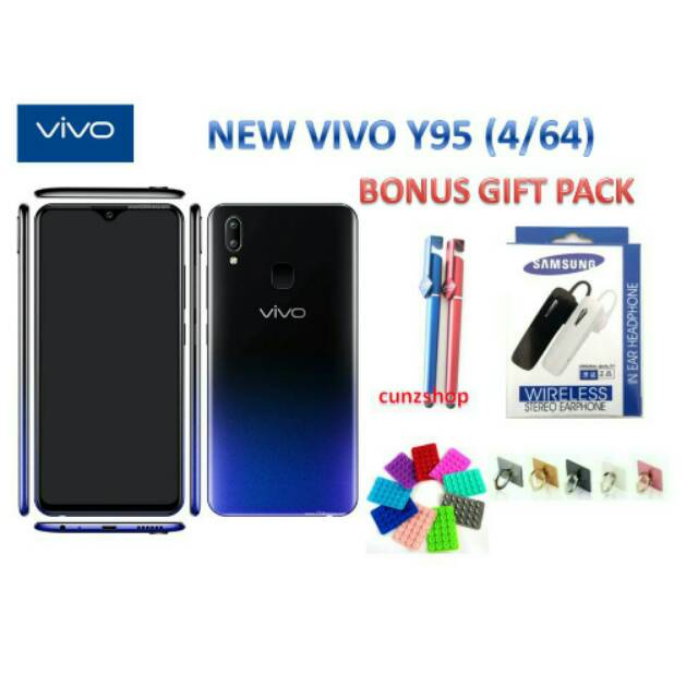 VIVO Y95 (4/64) Original baru garansi nasional plus bonus