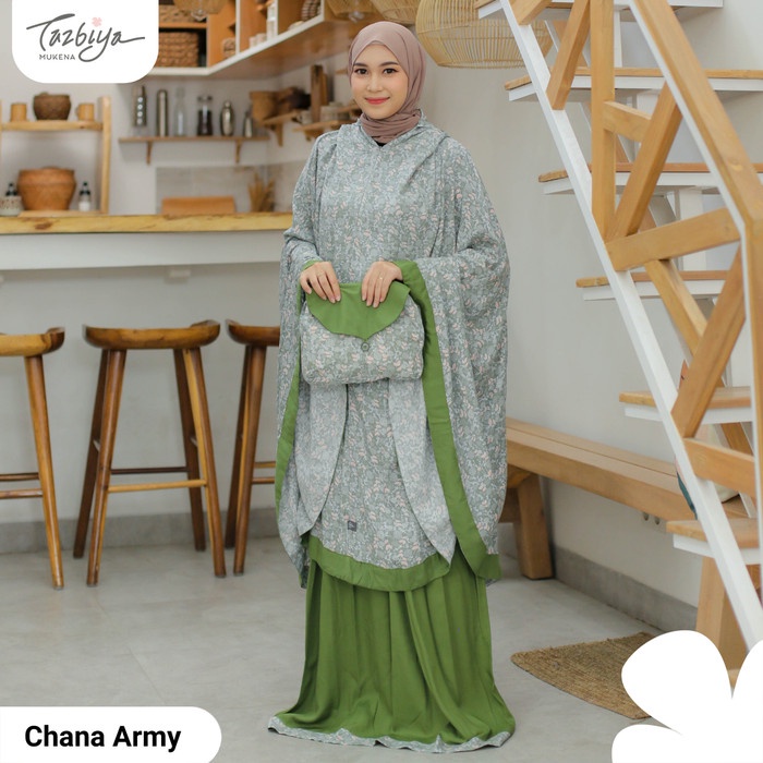 

MUKENA TAZBIYA LIST CHANA SERIES ALLSIZE - Army