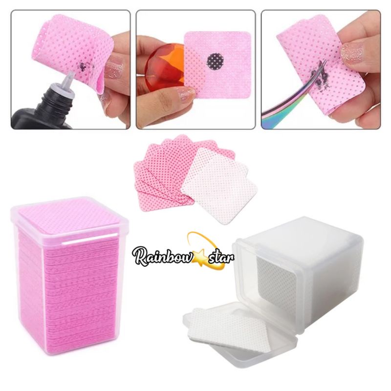 Tissue Pembersih Lem 200pcs / Remover Glue / Pembersih Ujung Lem