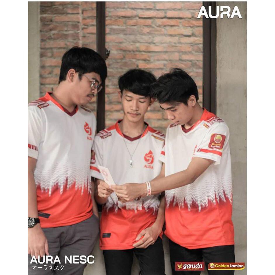 Kaos Jersey Baju Team Aura Esports 2019 Pubg Gaming Nickname