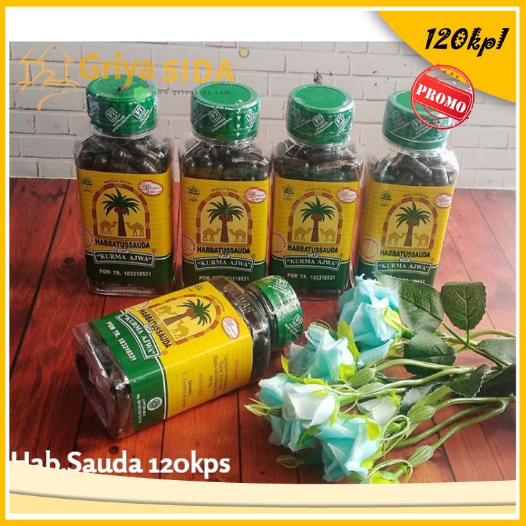 Habbatussauda kurma ajwa 120 Kapsul super jintan hitam black seed habbatusauda harga grosir