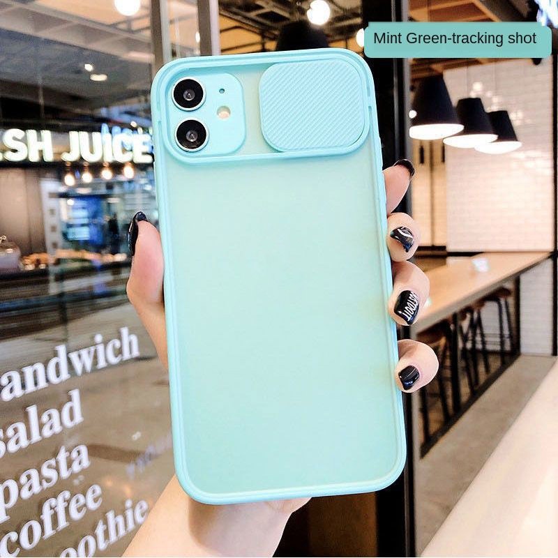 Dorong Tarik Pola Lensa Casing Ponsel untuk iPhone 12 13 11 Pro Max X Xs Max Xr 7 8 Plus Silikon Lembut Fgtl Cover