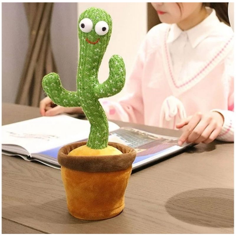 Cactus Toy Boneka Pintar Kaktus Joget Joged Goyang Bisa Ngomong Dance