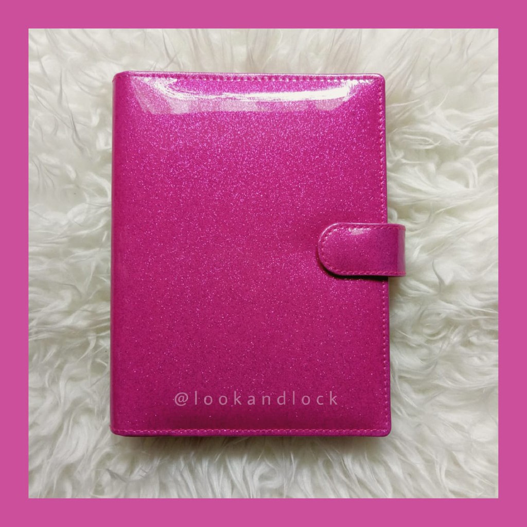 

Binder READY Motif Glitter Laminasi Glossy - Pink Fanta