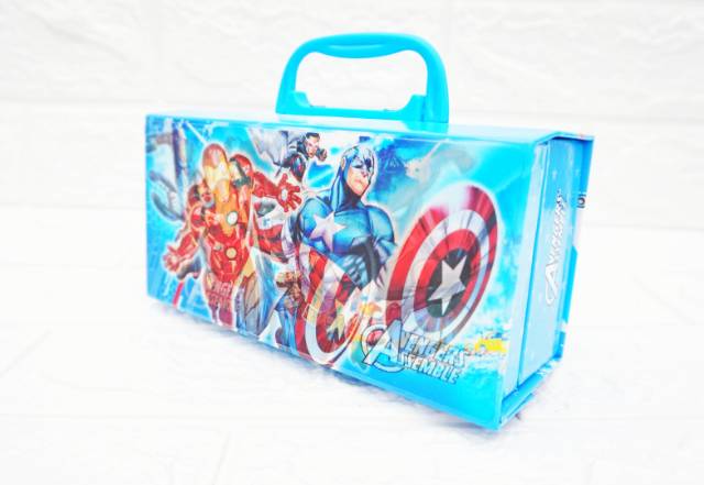 Tempat Pensil Kunci/Kotak Pensil Kode 3D 2 tingkat Hologram