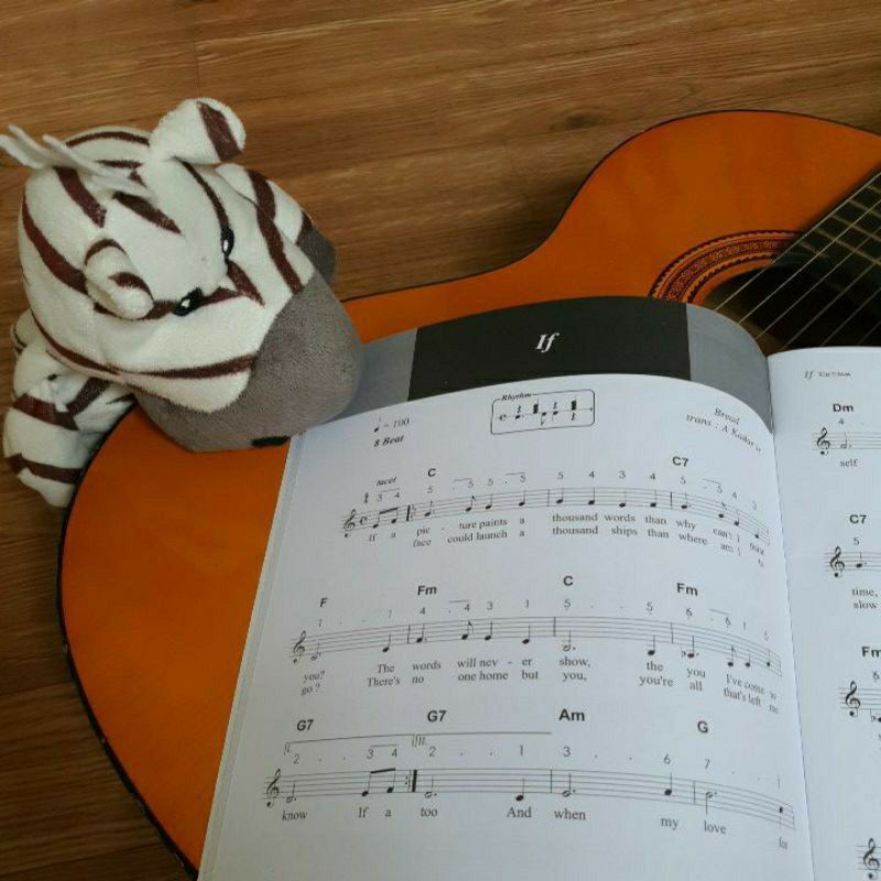 Buku Musik Piano Keyboard Gitar Lagu Pop tahun 80 - 90 an /Love Song/Red/Blue/Green