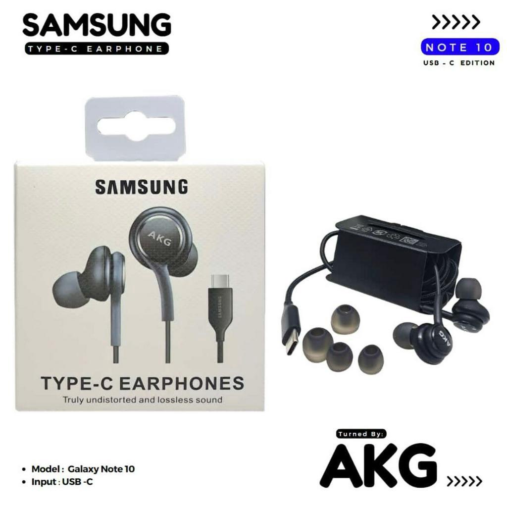 Earphone Headset SAM Tuned by AKG Jack 3.5mm &amp; Type C BY SMOLL