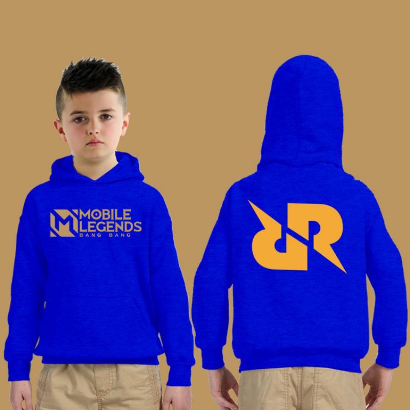 Jaket anak mobile legend RRQ sweater hoodie anak mobil legend RRQ