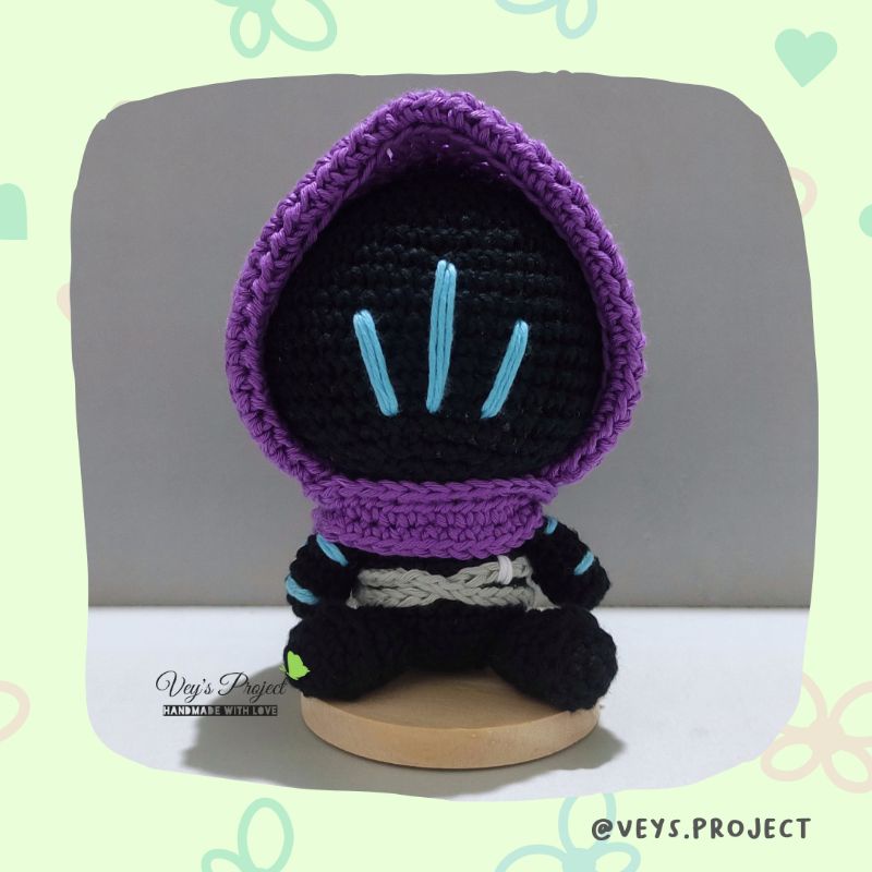 Boneka Rajut Omen Amigurumi - Omen Valorant